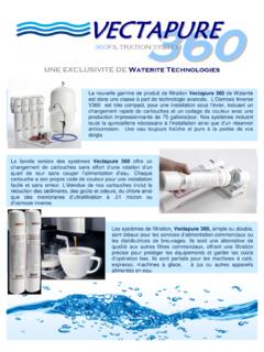 UNE EXCLUSIVIT&#201; DE Waterite Technologies