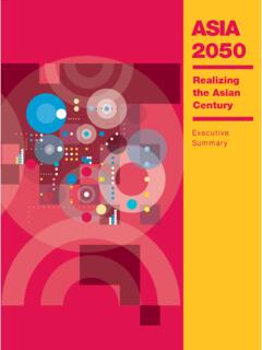 Asia 2050: Realizing the Asian Century: Executive Summary