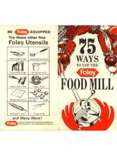 75 Ways to Use the Foley Food Mill - Fante's
