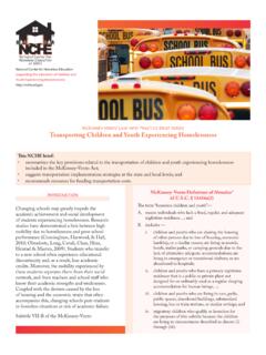 Transporting Children and Youth Experiencing Homelessness