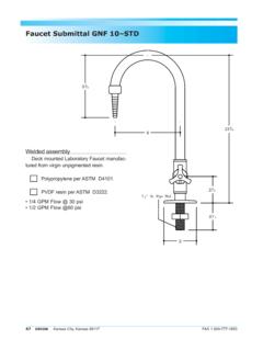 Faucet Submittal GNF 10–STD - Orion Fittings