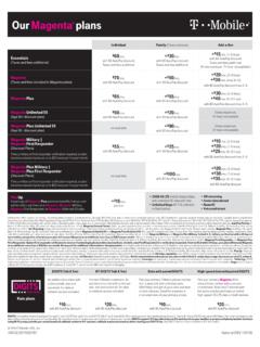 Our Magenta plans - T-Mobile