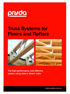 Truss Systems for Floors and Rafters - Pryda