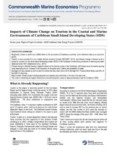 Impacts of Climate Change onTourism in the Coastal and ...