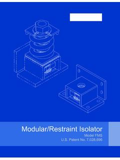 FMS Modular Restraint Isolator - kineticsnoise.com