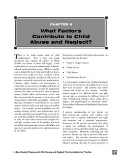 What Factors Contribute to Child Abuse and Neglect?