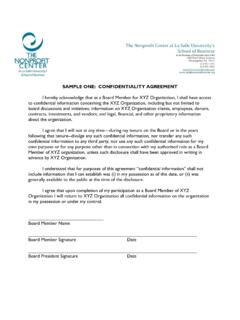 SAMPLE ONE: CONFIDENTIALITY AGREEMENT