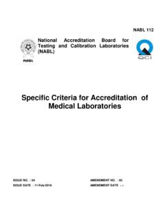 Specific Criteria for Accreditation of Medical Laboratories