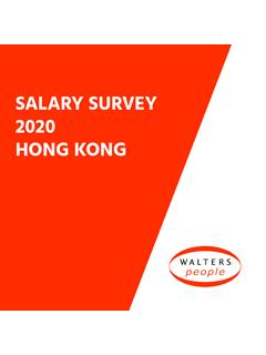 SALARY SURVEY 2020 HONG KONG - Walters People