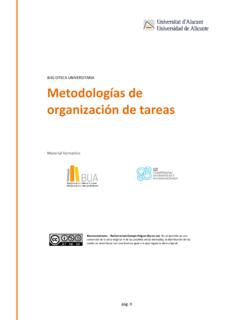 Metodolog&#237;as de organizaci&#243;n de tareas - ua