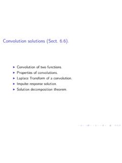 Convolution solutions (Sect. 6.6). - users.math.msu.edu
