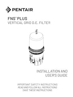 FNS Plus Install and User's Guide (English) - Pentair