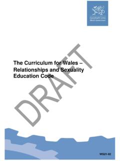The Curriculum for Wales Relationships and Sexuality ...
