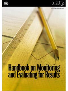 Handbook on Monitoring and Evaluating for …