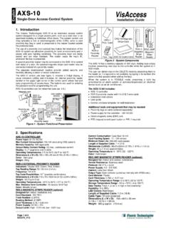 Single-Door Access Control System Installation Guide 1 ...