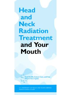 Head and Neck Radiation Treatment and Your Mouth