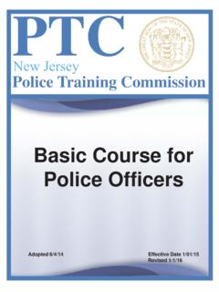 Basic Course for Police Officers - State