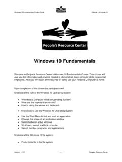 Windows 10 Fundamentals - PBDD