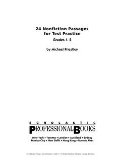24 Nonfiction Passages for Test Practice