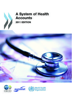 2011 EDITION A System of Health Accounts