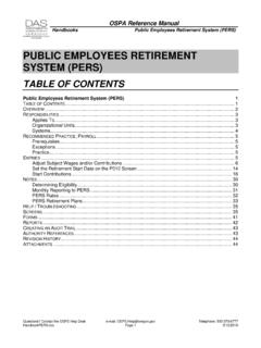 PUBLIC EMPLOYEES RETIREMENT SYSTEM (PERS)