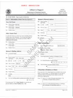 Sample I-134 - Affidavit of Support Form for …