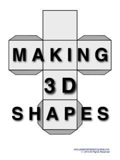 Make 3D Shapes - Great Maths Teaching Ideas
