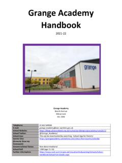 Grange Academy School Handbook - East Ayrshire