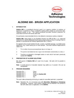 ALODINE 600 - BRUSH APPLICATION - Solvents