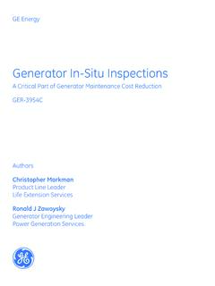 Generator In-Situ Inspections - General Electric