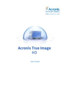 acronis true image hd user guide