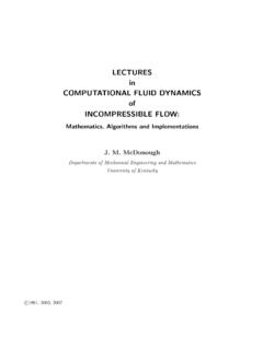 LECTURES in COMPUTATIONAL FLUID DYNAMICS of …