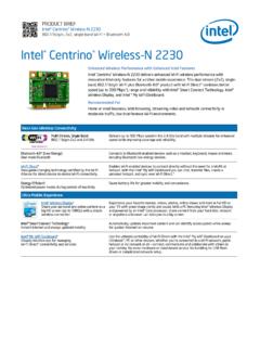 Intel Centrino Wireless-N 2230