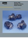 Series PVP Hydraulics Variable Volume, Piston …