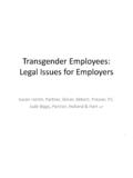 Transgender Employees: Legal Issues for Employers