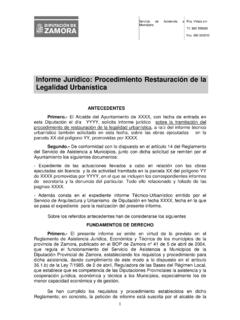 Informe Jur&#237;dico: Procedimiento Restauraci&#243;n de la ...