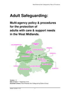 Multi-agency policy &amp; procedures for the …