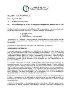 REQUEST FOR PROPOSAL - CCID