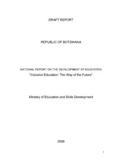 DRAFT REPORT REPUBLIC OF BOTSWANA