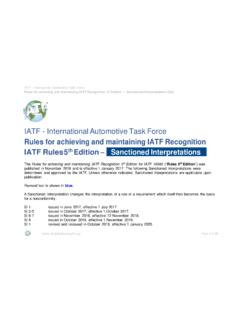 IATF - International Automotive Task Force