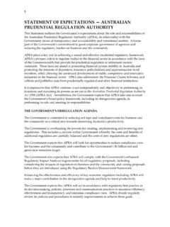 Australian Prudential Regulation Authority - Statement of ...