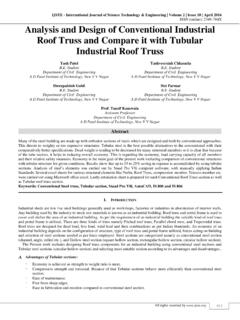 Analysis and Design of Conventional Industrial Roof Truss ...
