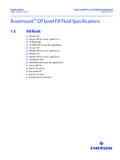 Rosemount DP Level Fill Fluid Specifications - Emerson