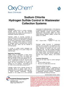 Sodium Chlorite Hydrogen Sulfide Control in …