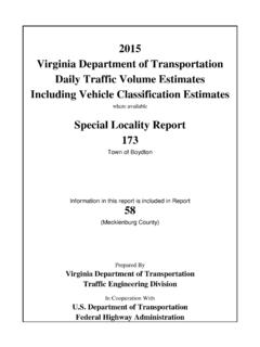 Special Locality Report 173 - virginiadot.org