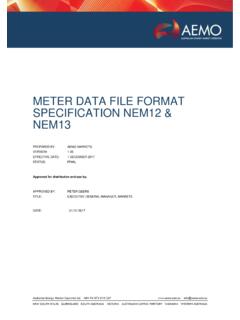Meter data file format specification nem12 &amp; nem13