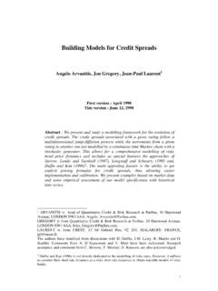 building models for credit spreads - Fr&#233;d&#233;ric …