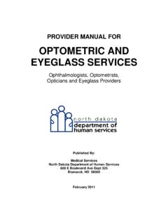 OPTOMETRIC AND EYEGLASS SERVICES - North …