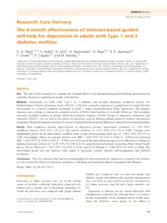 The 6‐month effectiveness of Internet‐based guided self ...