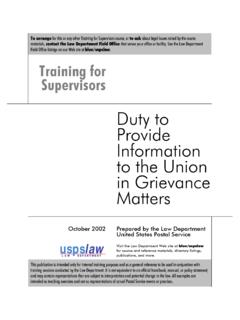 Duty to Provide Information to the Union in …